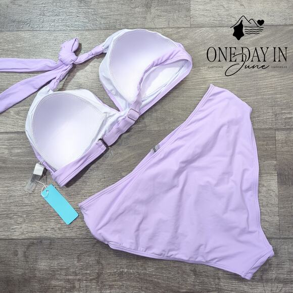 Yonique Halter High Waist Bikini Swimsuit Size L - Picture 6 of 6